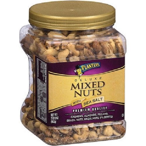Planters Deluxe Mixed Nuts with Sea Salt 34 oz