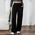 thumbnail image 2 of Annhoo Womens Casual Pants Corduroy Athletic Comfy Elastic Waist Long Pants Sports Jogger Loose Trousers with Pockets, 2 of 8