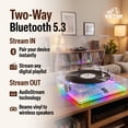 thumbnail image 6 of Victor VHRP-1404 Mystic All-in-One Bluetooth Record Player with AudioStream and Built-in Speakers, 6 of 8