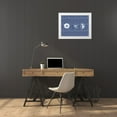 thumbnail image 3 of Gaynor, Janice 18x15 White Modern Wood Framed Museum Art Print Titled - Blue Striped Ocean Collection, 3 of 4
