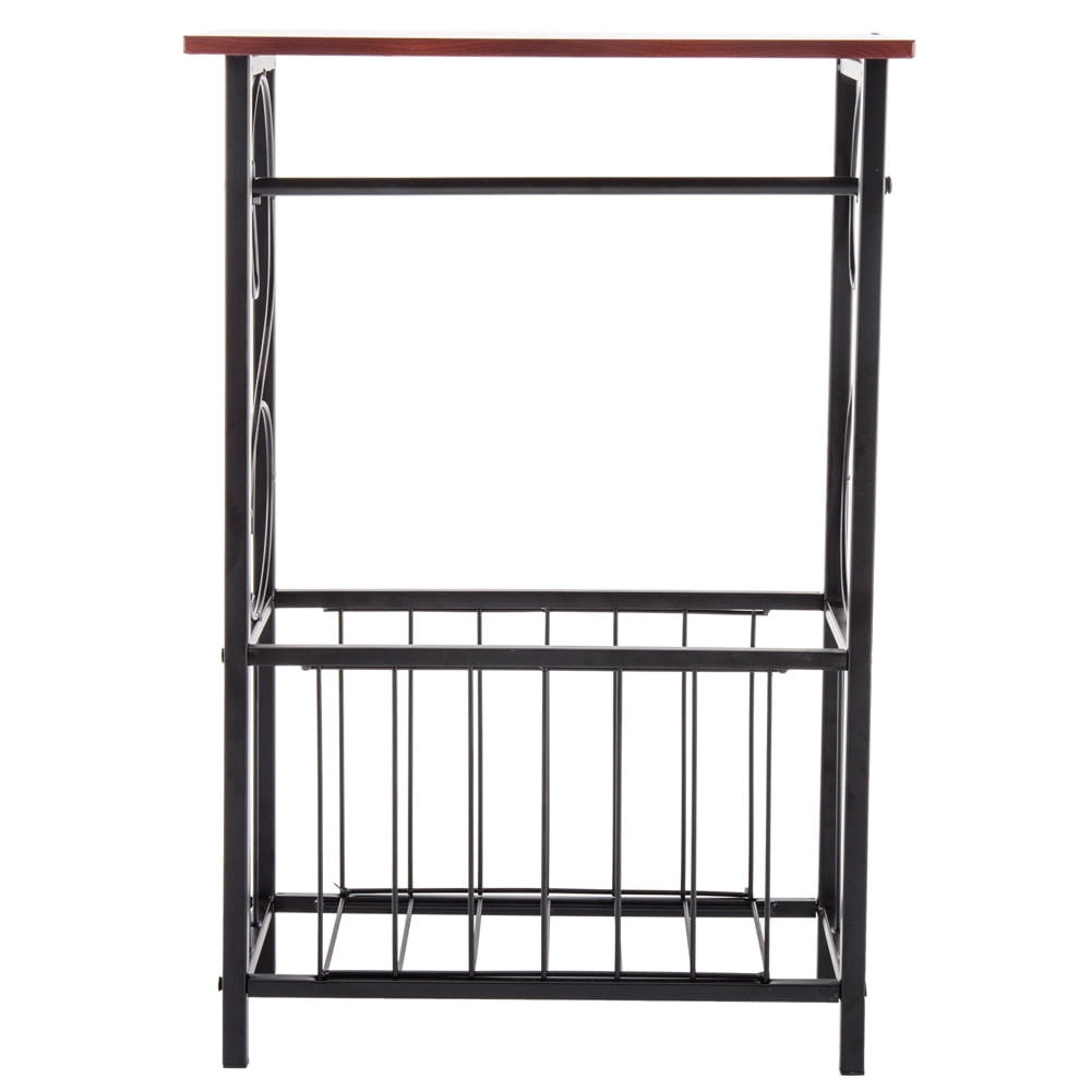 Kepooman End Table Storage Cabinet, Iron Side Table for Bedroom, Bathroom Table for Living Room, Dining Room Furniture, Brown Kepooman End Table Storage Cabinet, Iron Side Table for Bedroom, Bathroom Table for Living Room, Dining Room Furniture, Brown