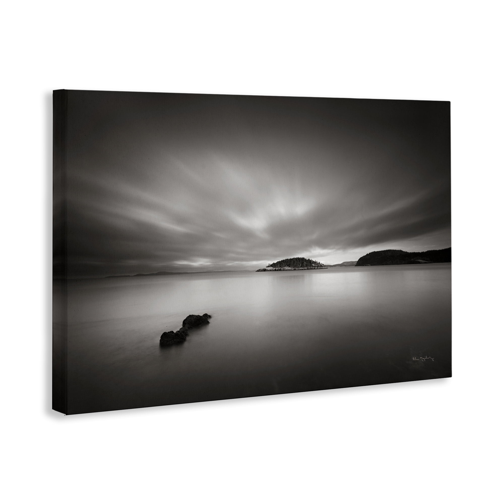 Stupell Industries Deception Pass Scene Landscape & Nature Photography Wrapped Canvas Art Print Wall Art, 24 x 16
