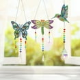 thumbnail image 2 of Muyoka 3pcs Diamond Painting Suncatcher DIY Creative Diamond Wind Chime Kit Hanging Diamond Painting Ornament Mejorar las habilidades motoras finas Crystal Painting Sunlight Catcher para jardín Ventan Muyoka Hogar, 2 of 7