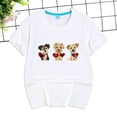 thumbnail image 4 of Toddler Girls Short Sleeve Crew Neck T-Shirts Drop Shoulder Letter 24 Months 2t 3t 4t 5t 6t 7t Star Print Graphic Trendy Cute Tees Gibobby,5-6 Years,White, 4 of 5