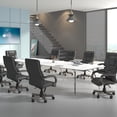 thumbnail image 3 of Boss Office Products High Back Wood Finished Executive Chair, Black Upholstery/Grey Wood, 3 of 9