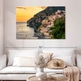 thumbnail image 2 of Elephant Stock Positano Seaside Town Wall Art - Horizontal Canvas Wall Art - Living Room Wall Decor - Beach Canvas - Green And Orange Decor - 48" x 32", 2 of 8