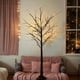 thumbnail image 1 of Lámpara de pie LED con forma de árbol de abedul en tamaños de 121.92cm, 152.4cm y 182.88cm, un árbol de abedul artificial adornado con luces, ideal para decoración del hogar, bodas,, 1 of 18
