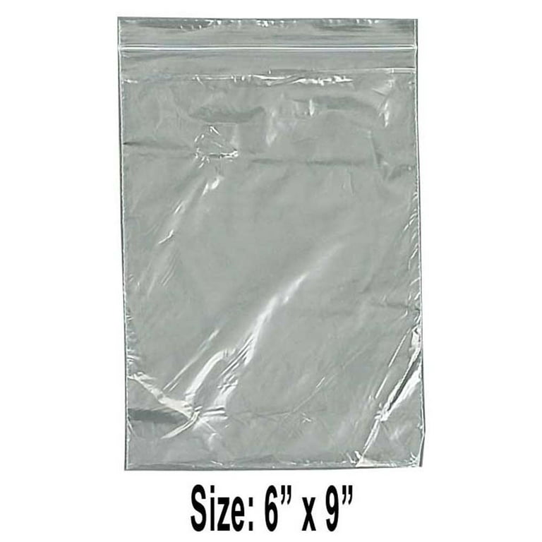 HAWK 1000 Count Plastic Resealable Bags | 6 x 9 (15.2 cm x 22.9 cm) |  Air-Tight & Waterproof | Sturdy 2.5 mil Thickness | Multipurpose Storage 