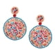 thumbnail image 4 of Pendientes colgantes con Pendientes bohemios Joyas redondas ligeras Estilo vintage Pendientes colgantes con Hecho a mano para regalo Rosado azul Sunnimix Aretes colgantes con cuentas, 4 of 8
