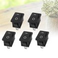 thumbnail image 2 of 5 Pcs 2 Pin Toggle Switch On/Off Mini Boat Rocker Switch Car Auto Boat Round Rocker Snap 15x21MM, 2 of 9