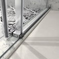 thumbnail image 6 of 60X76 '' Chrome Frameless Shower Door, Bathroom Sliding Shower Door with 304 Stainless Steel Pulleys & Adjustable Soft Closing Function, 6 of 9