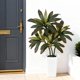 thumbnail image 4 of QinaQin Árbol artificial Dracaena de 4, 5 o 6 pies, hojas real touch y troncos multitonales, con maceta blanca alta para decoración interior, 4 of 8