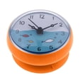 thumbnail image 3 of GUOOL 1Set Bathroom Clock Waterproof Suction Cup Kitchen Mini Bath Wall Clock Orange5 Orange5 Green5, 3 of 9