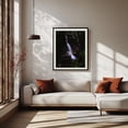 thumbnail image 2 of Flume Gorge Waterfall - Lincoln New Hampshire Photography Waterfall Nature Forest Moody Scenic Landscape Woods Black Framed Wall Art Print 9 x 12 inches, 2 of 4