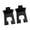 Black 2 Pieces, variant on JISADER Garage Organizer Trimmer Rack Garage Storage Hook Multiuse Weeds Eater Hanger Black 1 Piece