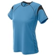 thumbnail image 2 of A4 Color Block Pullover Top For Teen Female in Lt. Blue/Blk | NG3260, 2 of 2