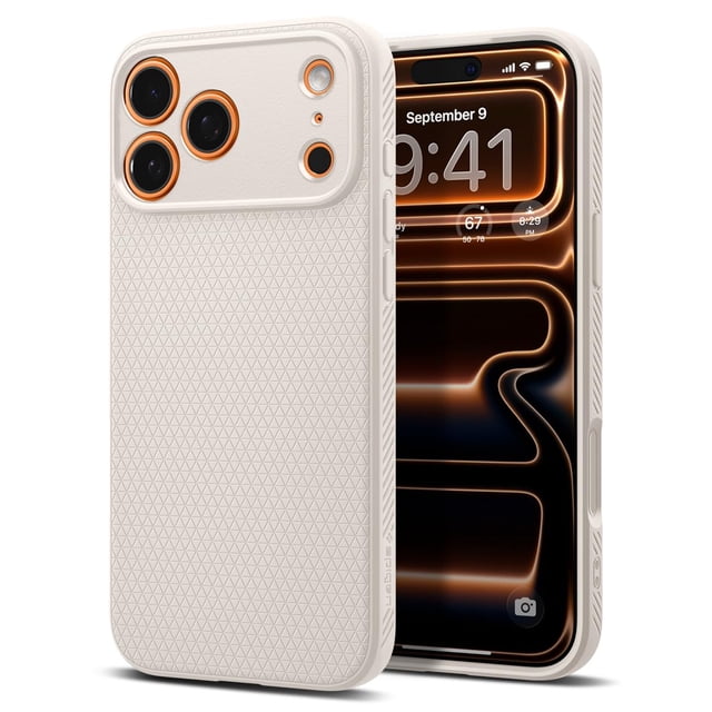 Funda Spigen Liquid Air para iPhone 17 Pro Natural Titanium