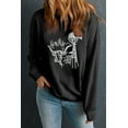 thumbnail image 4 of Comfortable Long Sleeve Crew Neck Sweatshirt with Whimsical Western Embroidery, 4 of 7