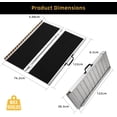 thumbnail image 2 of 4FT Portable Wheelchair Ramp Folding Aluminum Mobility Ramp with Non-Skid Surface 800 lb Capacity for Home Steps Thresholds Curbs and Scooters, 2 of 6