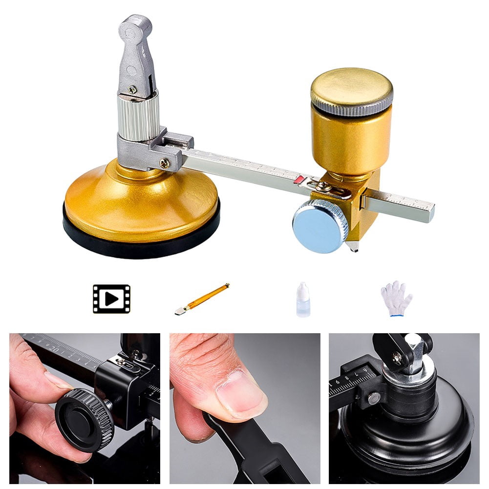 yaaqii Professional Glass Circle Cutter:for Precision Cutting Tool for Hobbyists &