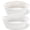 White, variant on 2 Pack Small Woven Basket with Gift Bags and Ribbons, Empty Decorative Gift Chest Box, Cotton Rope Room Shelf Storage Basket with Handles, All 12"x 8"x 5",White