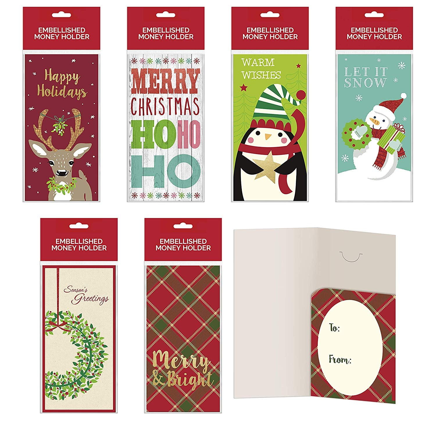Download B-THERE Bundle of Assorted Embellished Holiday Gift Cards ...