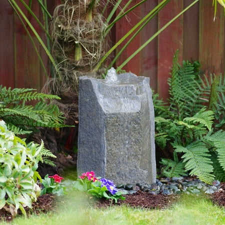 LiquidArt Fountains Glass Fiber Reinforced Concrete Basalt Rock Hollow Springs Pondless Fountain Kit