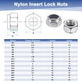 thumbnail image 7 of Uxcell 200-Pack Metric Nylon Insert Hex Lock Nuts, M8 x 1.25mm Thread 304 Stainless Steel Self-Locking Locknuts for Industrial, 7 of 7