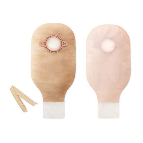 New Image Drainable 12"L 2pc System Ostomy Pouch 2.25" Flange 18173, 10 Ct