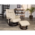Relaxzen 8Motor Massage Recliner with Lumbar Heat and Ottoman