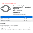 thumbnail image 2 of Thermostat Housing Gasket - Compatible with 1957 - 1958 Pontiac Super Chief, 2 of 2