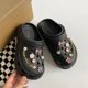 thumbnail image 1 of Zapatillas de plataforma con agujeros para mujer, zuecos de 7cm de grosor, sandalias antideslizantes de EVA, chanclas para el hogar, jardín, Playa Qiuyongming unisex, 1 of 2