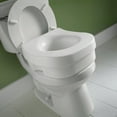 thumbnail image 3 of Delta White Elevated Toilet Seat Plastic 5 in. H x 11-3/4 in. L, 3 of 4