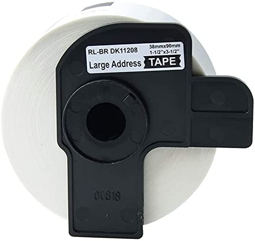 38mm x 90.3m 5 Rolls of Brother DK-1208 Compatible Labels 1-1/2 x 3-1/2 by OFFICE LABELS