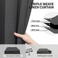 thumbnail image 6 of Easy-Going Blackout Curtains, Gray, 52 x 84 inch, 6 of 8