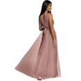 thumbnail image 2 of Vestido largo de dama de honor con cuello en V para mujer, vestido de baile de graduación, fiesta de noche, cóctel, vestidos largos divididos, 2 of 4