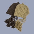 thumbnail image 4 of LinYooLi Chapeaux de Mode pour Femmes Chapeau Tressé Solide Tricoté à la Main Bonnet d'Hiver Accessoires Bonnets pour Femmes, 4 of 6