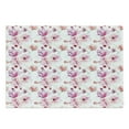 thumbnail image 1 of Floral Cutting Board, Watercolor Painting Style Blooming Flowers Spring Nature Botanical Art, Decorative Tempered Glass Cutting and Serving Board, Large Size, Pink Purple Coral, by Ambesonne, 1 of 1