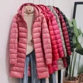 thumbnail image 6 of Women Down Jacket Long Ultra Light Thin Coat Autumn Winter Casual Puffer Jacket Slim Hooded Parka Coat Loose Fit female clothes, 6 of 7