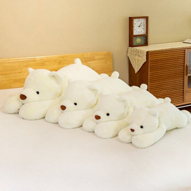 2023 Soft / Cartoon / Cute / Stuffed Bear Toy / Polar Bear Pillow / Doll / Children's Birthday Gift zhangyuxiang LED