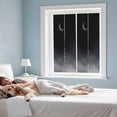 thumbnail image 3 of Night Stars Moon Window Privacy Film, Modern Abstract Art Cloud Fog Static Cling UV Sun Blocking Heat Control Window Tint Day and Night, Non-Adhesive One Way Windows Privacy Cover 17.7''x39.3'', 3 of 7