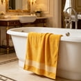 thumbnail image 4 of Extra Large Absorbent Bath Towel 27X55 Inches | Oversized Bath Sheet for Drying | Soft Polyester Towel with Embroidered Design | Home Bathroom Use for Women and Men, 4 of 6
