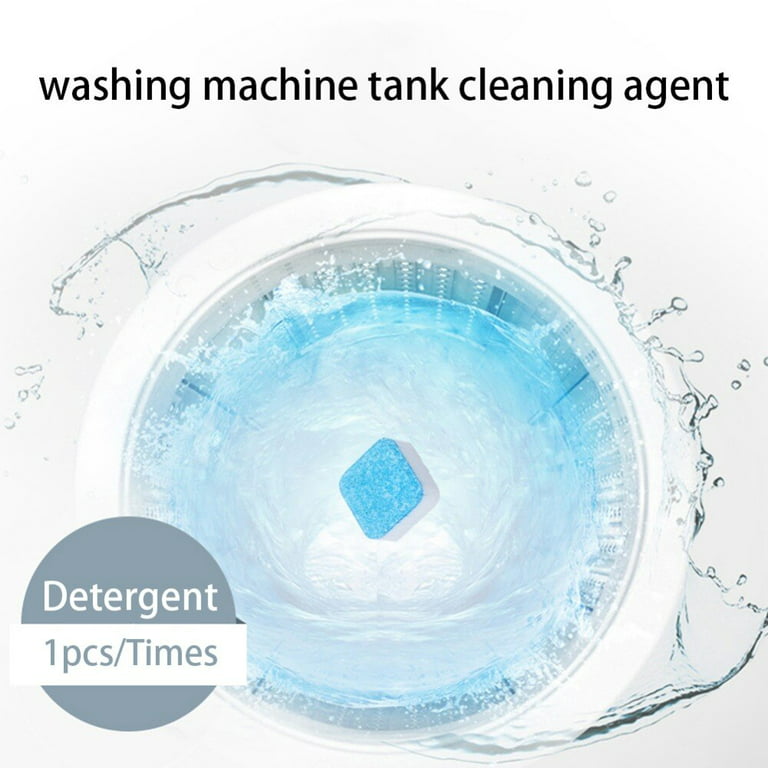 Washing Machine Cleaner Effervescent Tablets,Solid Deep Cleaning Tablet,  Triple Decontamination Natural Formula, for All Machines 