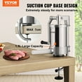 thumbnail image 2 of VEVOR Sausage Stuffer, 2.5lbs/1.5L Capacity, 304 Stainless Steel Vertical Sausage Stuffer, Sausage Filling Machine with 3 Stuffing Tubes, Suction Base and Manual Crank for Household or Commercial Use, 2 of 9