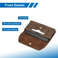 thumbnail image 3 of Phone Belt Holder Case for 7.2" Cell Phones, Horizontal Leather Phone Belt Pouch, Brown, 3 of 6