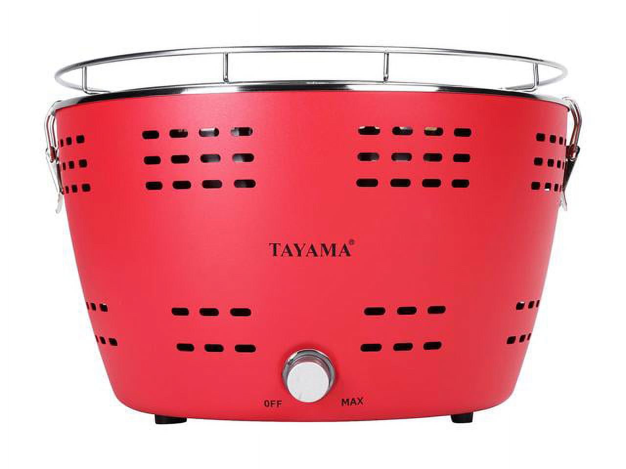 Tayama Portable Charcoal Grill in Red - image 3 of 8