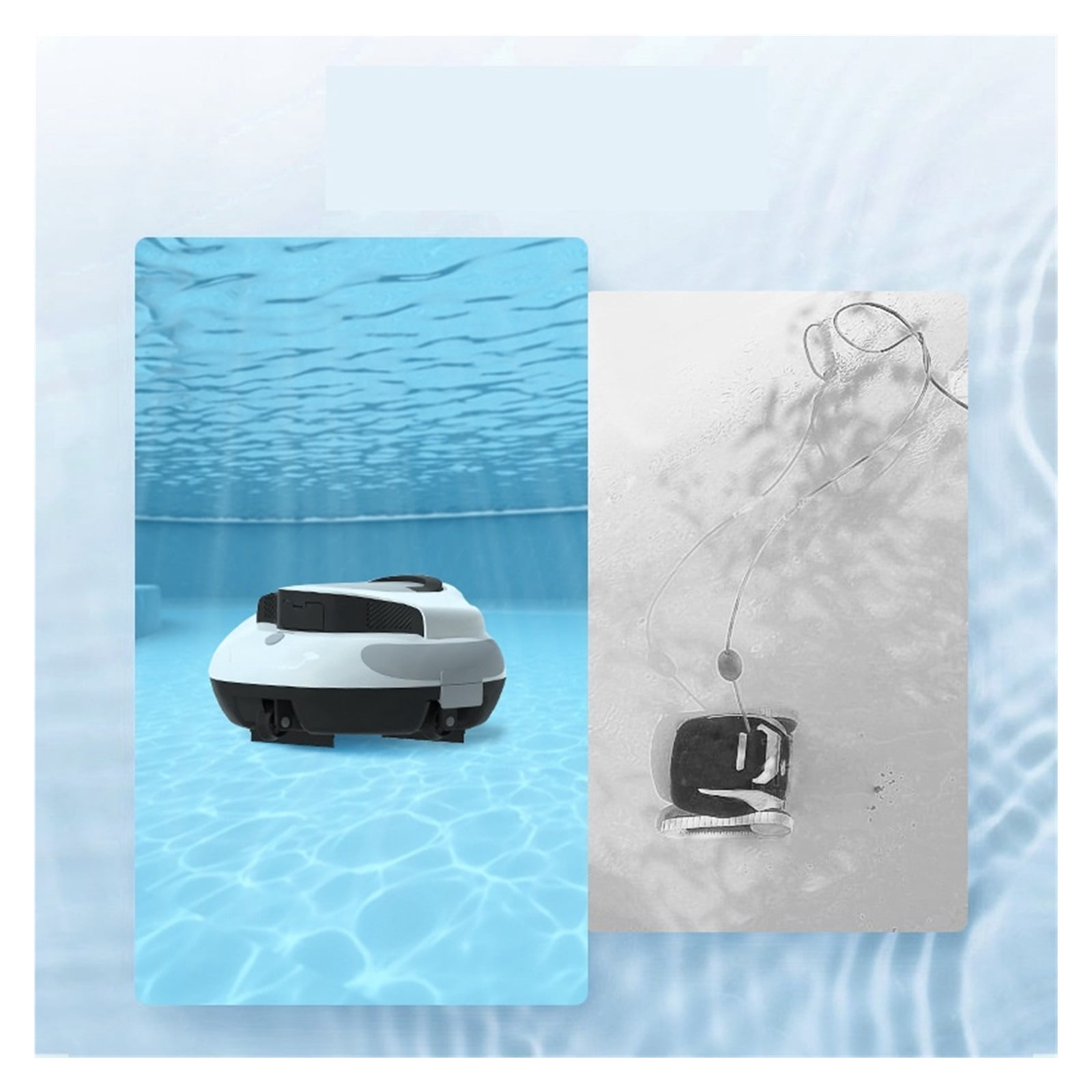 Suction Machine Long-Lasting High-Power Cordless Fully Automatic Intelligent Swimming Pool Robot ,Efficient Cleaning