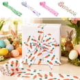 thumbnail image 1 of Easter Ribbon With Rabbit and Egg Patterns, Sewn Edge Craft Ribbon for Diy Gift Wrapping and Holiday Decor, Pink, 1 of 6