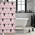 thumbnail image 3 of Erosebridal Spooky Bows Shower Curtain 72Wx72L,Cute Halloween Bathroom Curtain,Pink, 3 of 6