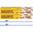 thumbnail image 1 of Katbite Rouleau de Papier Parchemin pour Cuisson, Lot de 2 de 15 Po x 210 Pieds, Papier de Cuisson Robuste pour Cuire Pain, Biscuits, Antiadhésif pour Four, Friteuse à Air Chaud, Cuiseur Vapeur, Presse à Chaud avec 2 Pcs de Coupe-Glissière, 1 of 8